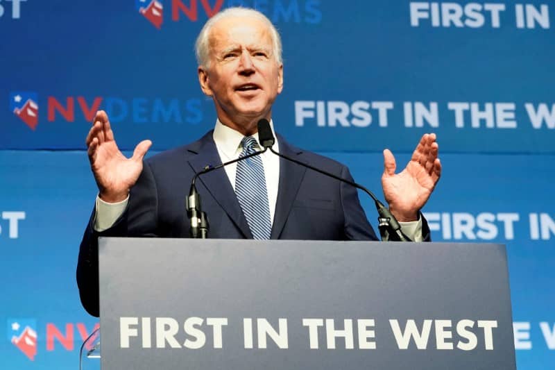 Democratic Presidential Hopeful Biden Aims to Keep Nevada on His Side