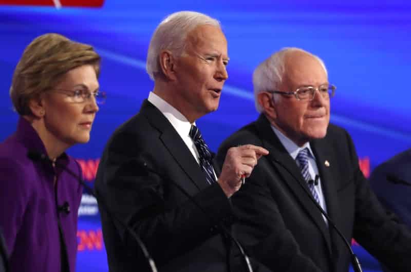 In Democratic Debate, Sanders-Warren Flap Makes a Winner out of Biden