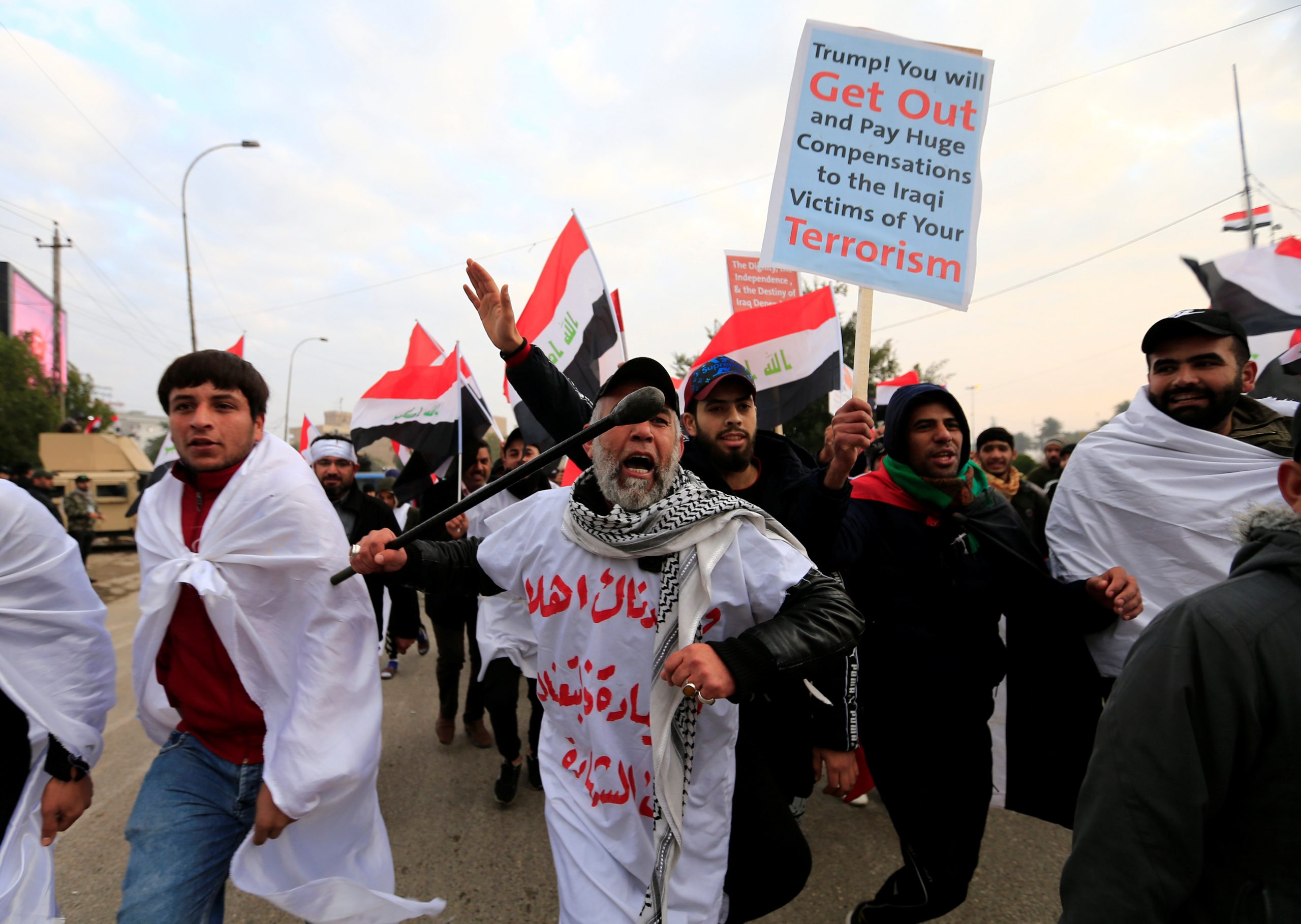 ‘No, No America’: Iraq Protesters Demand U.S. Military Pullout
