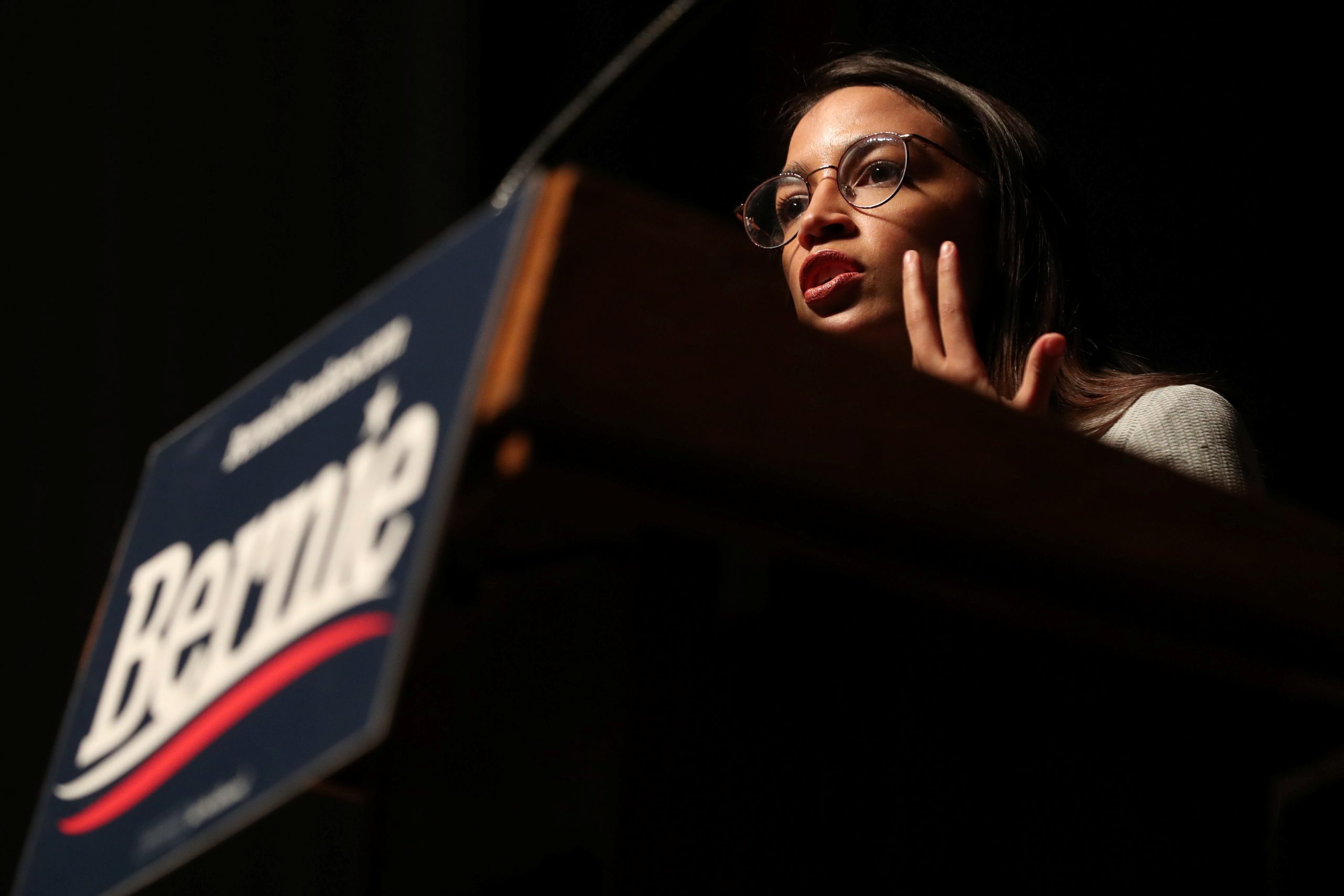Bernie Sanders, Stuck in Trump’s Trial, Leans on Star Power of ‘AOC’