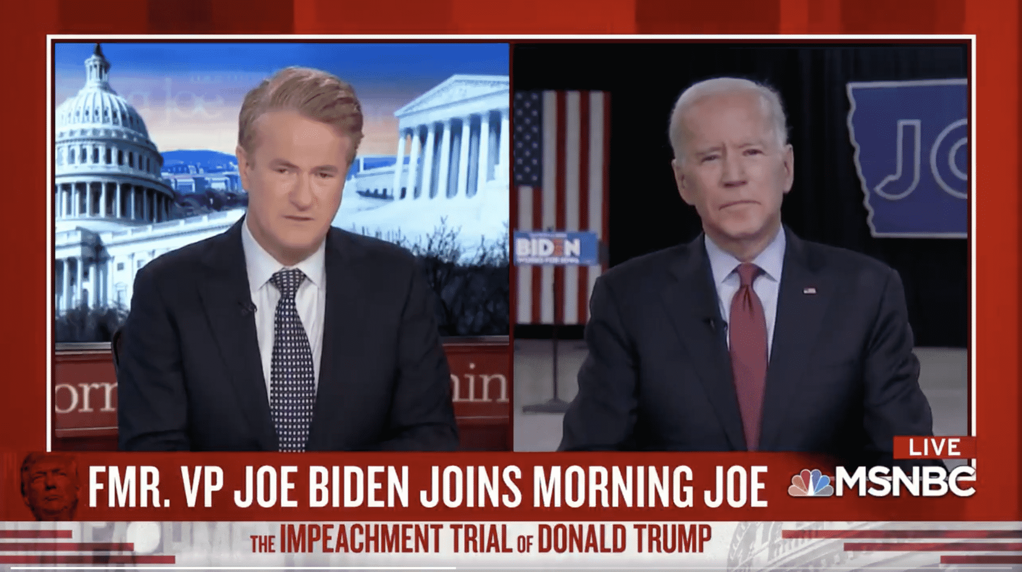 Biden Says He Was ‘Embarrassed’ for the Senate After Watching Trump’s Legal Team During the Trial