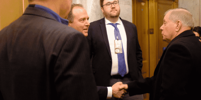 Lindsey Graham Offers Kind Words to Adam Schiff After Opening Arguments of Senate Impeachment Trial