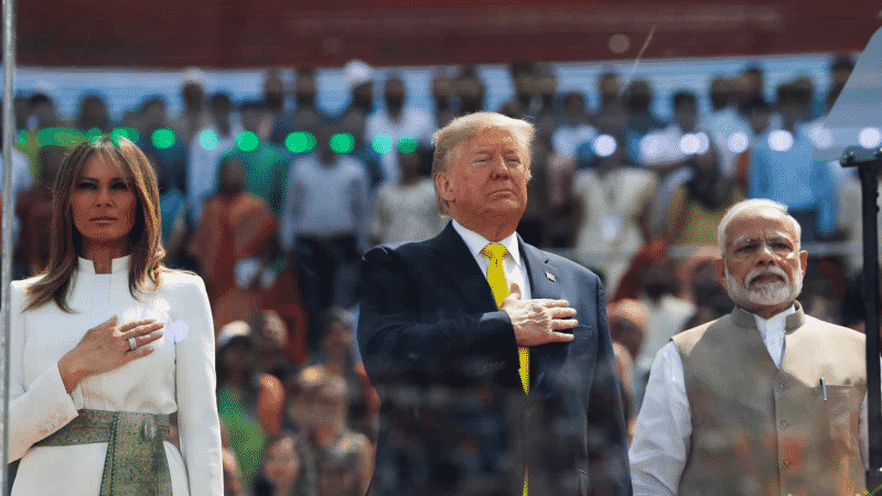 Trump, FLOTUS Visit ‘Truly Incredible’ Taj Mahal After Huge Rally: ‘Thank You India’