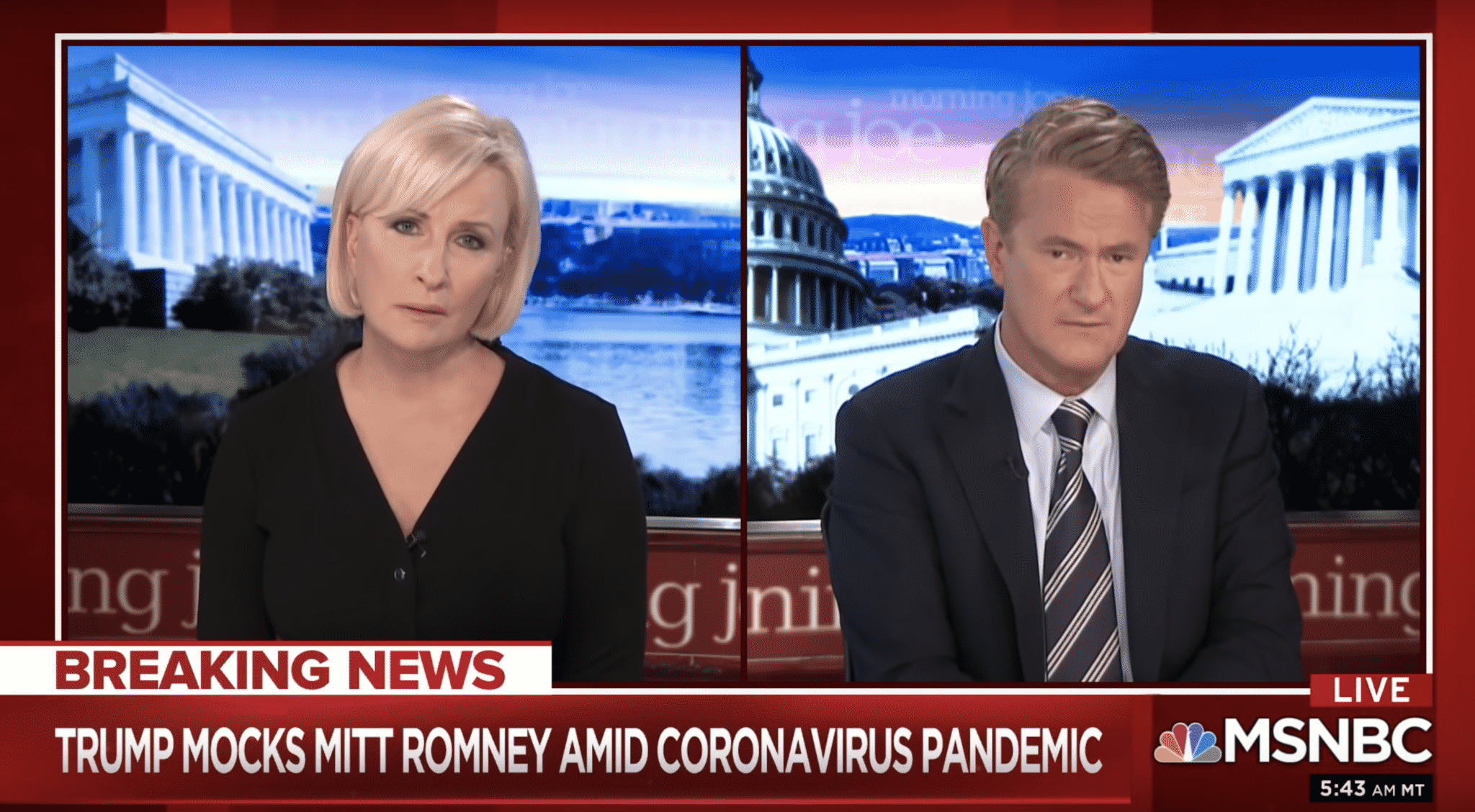 Joe Scarborough Slams Trump for His Response to Romney’s Coronavirus Test