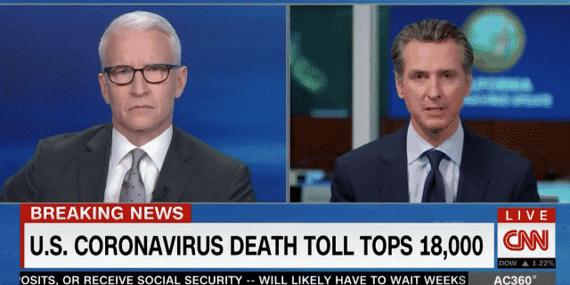 Newsom Praises Trump’s Efforts to Help California Amid Coronavirus Crisis