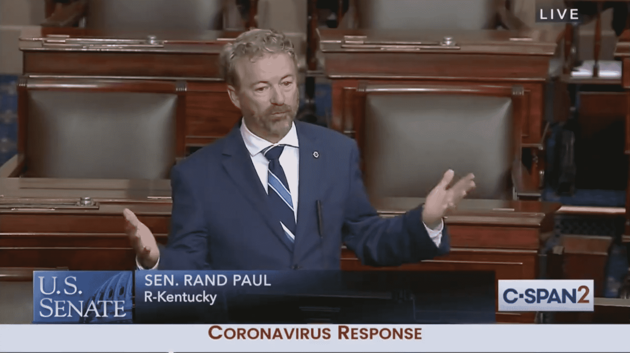 Rand Paul Calls for the Reopening of the US Economy: ‘We Cannot Indefinitely Quarantine’