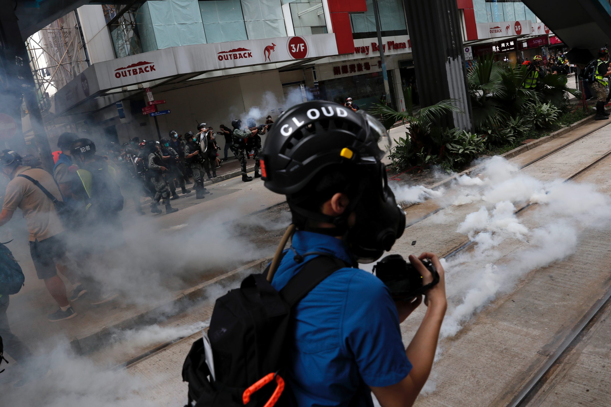 Hong Kong Police Fire Tear Gas as Protesters Rise up Against Security Law