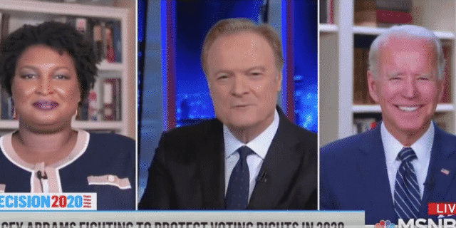 Biden Asked About ‘Announcement’ During MSNBC Discussion With Abrams, but Does Not Offer Any