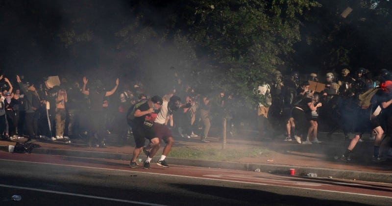 US Park Police Deny Using Tear Gas on Protestors Outside the White House