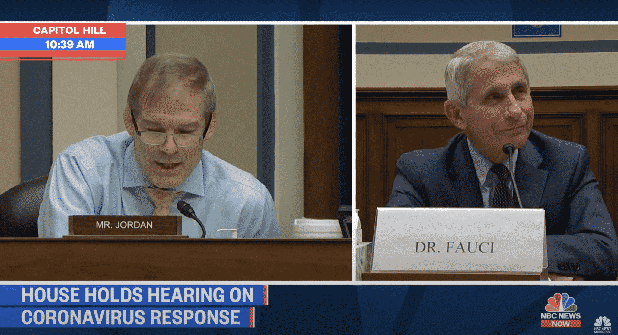 Fauci and Rep. Jim Jordan Have Intense Exchange Over Protests Amid COVID-19: ‘I Didn’t Say That’