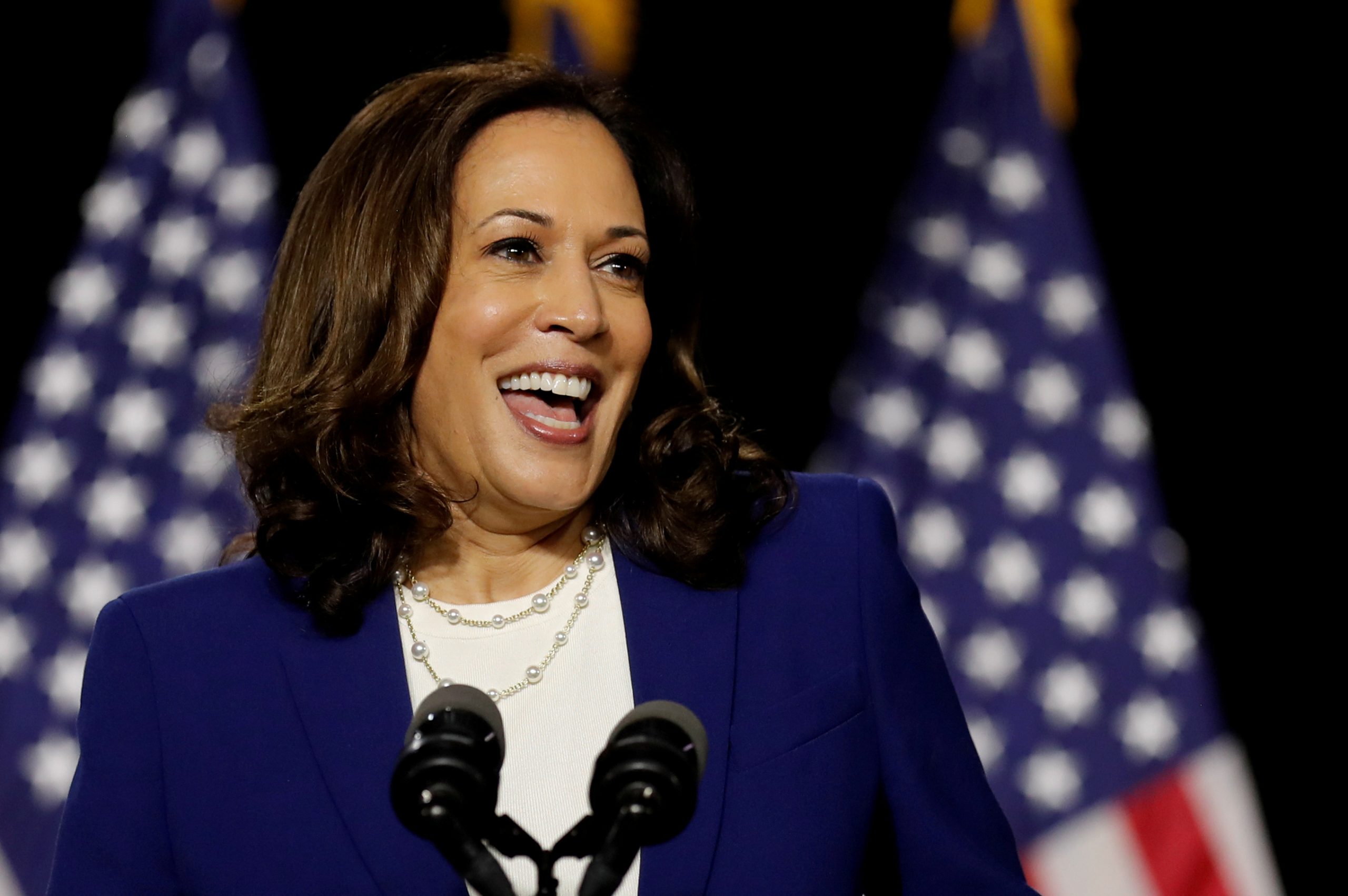 Harris To Turn Prosecutorial Skills on Trump, Clinton Urging Early Voting