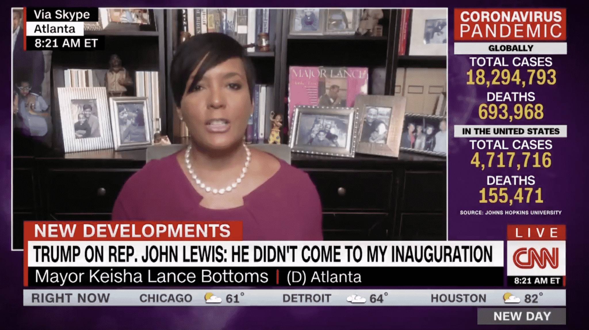 Atlanta Mayor Hits Trump for Remarks on John Lewis: ‘The Only Thing He Believes in Is Himself’