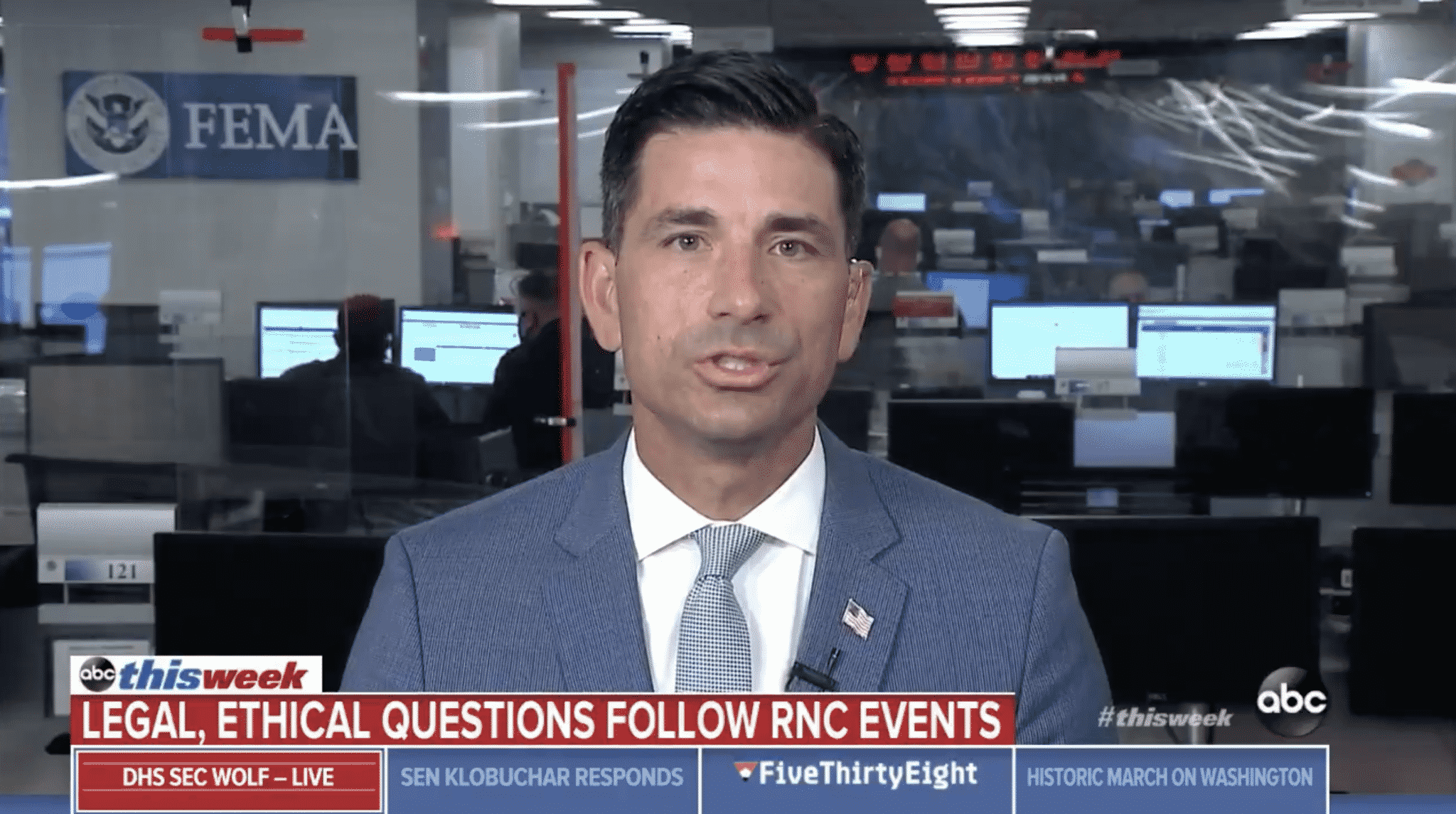 Acting DHS Secretary Claims He Did Not Know Naturalization Ceremony Would Be Shown at RNC