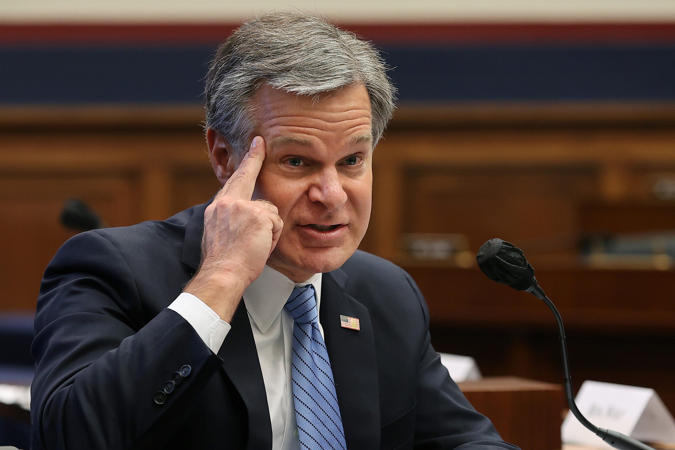 FBI’s Wray: Russia Using ‘Drumbeat of Misinformation’ To Undermine Biden Campaign