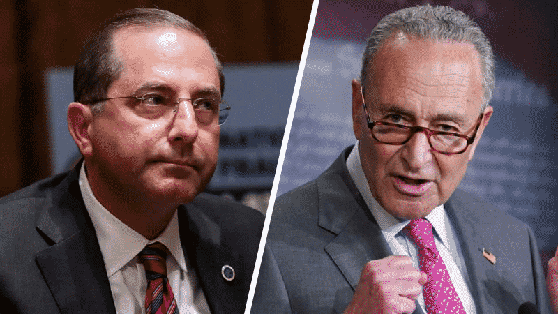 Schumer: HHS’ Azar Should Resign Amid Reports on Agency’s Coronavirus ‘Chaos’