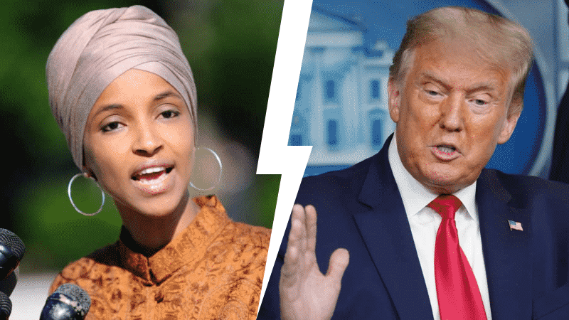 Ilhan Omar Swipes Back at Trump After POTUS Takes Aim at Her During Campaign Rally