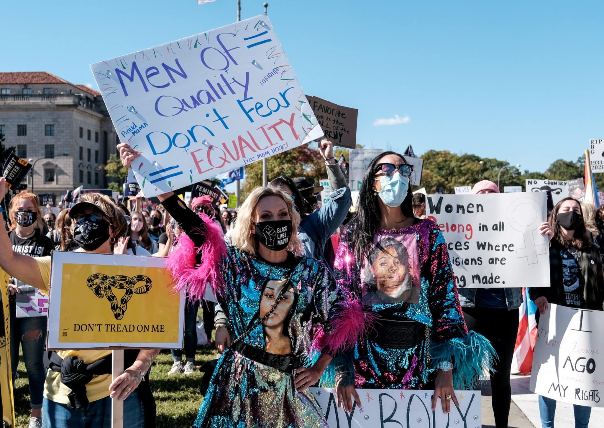 Thousands Protest Trump’s Supreme Court Pick at Washington Women’s March