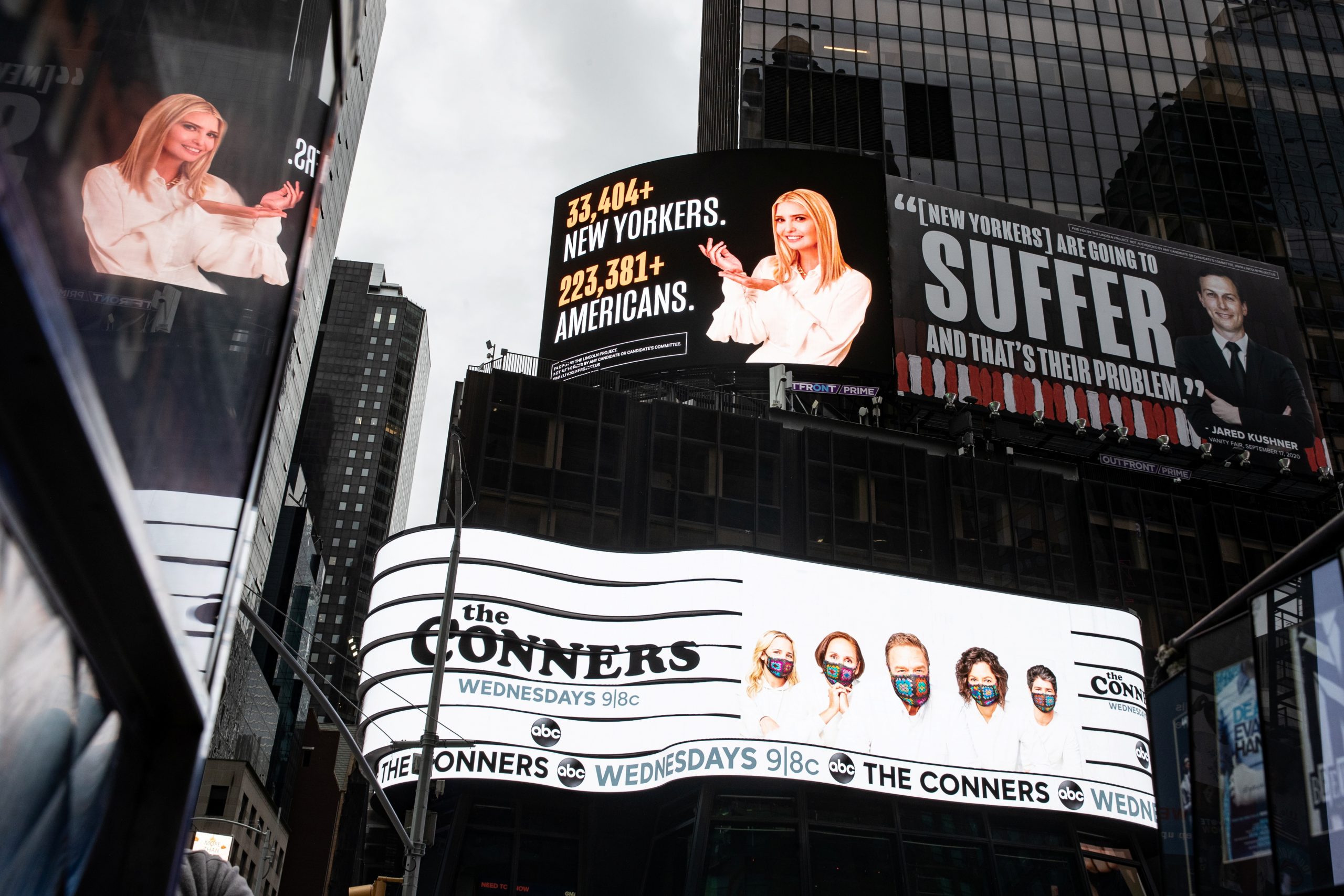 Jared and Ivanka Threaten Lawsuit Over Times Square Billboards