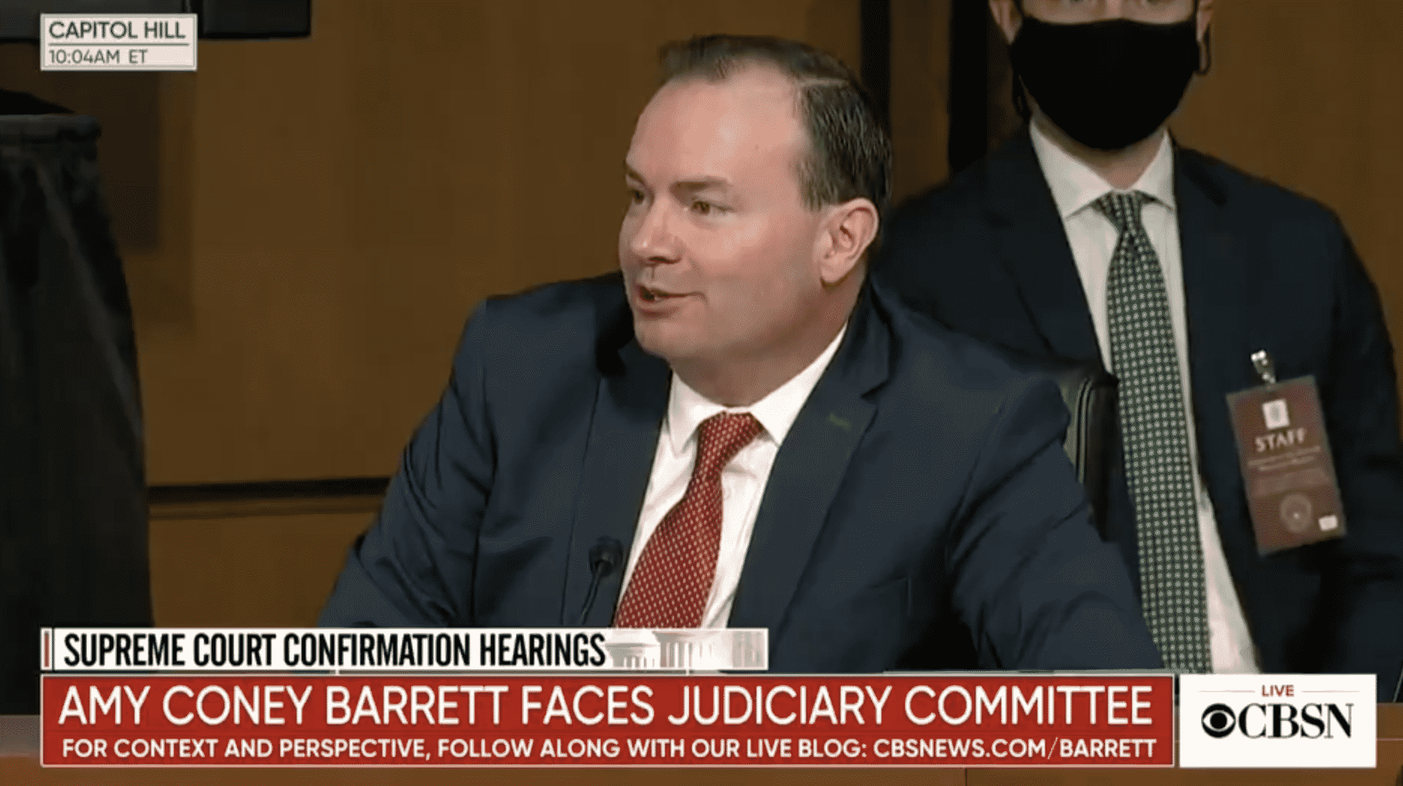 Sen. Mike Lee Attends Barrett Hearings in Person After Testing Positive for COVID-19