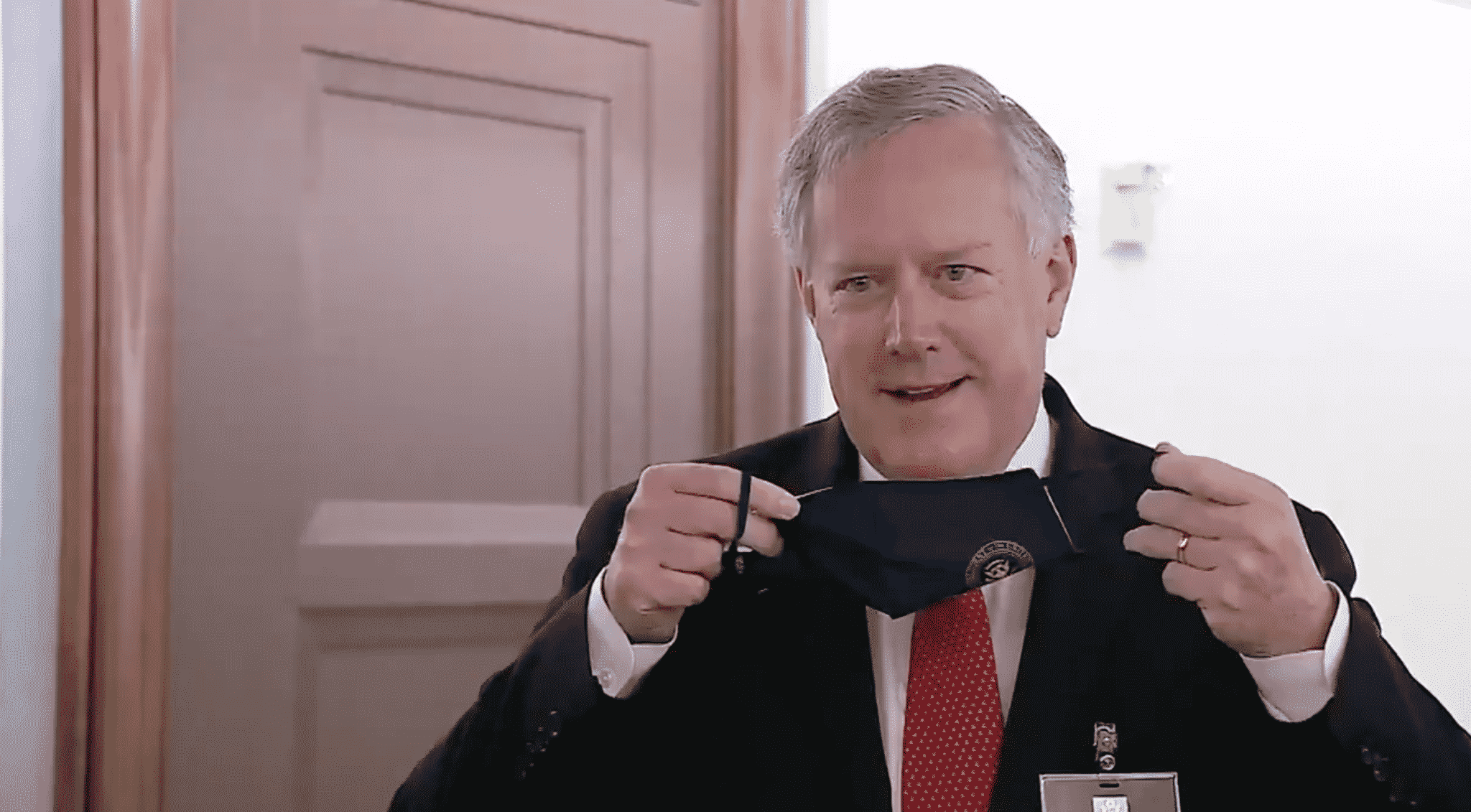 Meadows Refuses to Answer Questions With Mask on