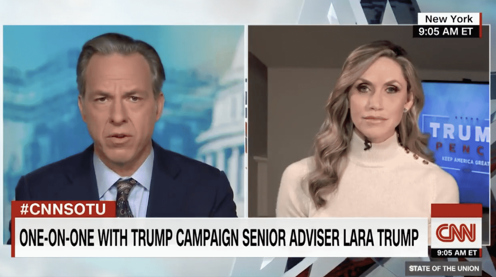 Lara Trump Defends the President’s Rhetoric During Michigan Rally: ‘He Was Having Fun’