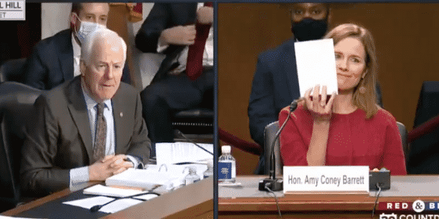 Barrett Asked To Share Her Notes During Confirmation Hearing, but Something Is Missing