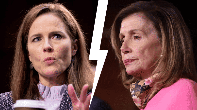 Pelosi Calls Barrett’s Confirmation To Supreme Court ‘An Act of Supreme Desperation’ by Trump, GOP