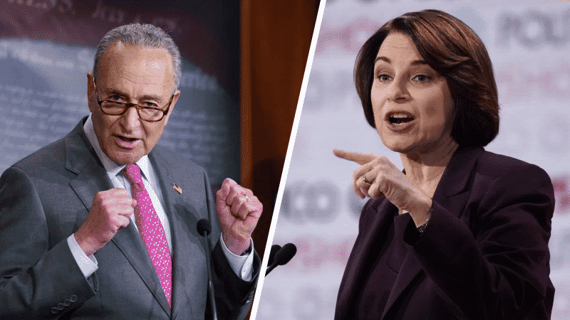 Schumer, Klobuchar Push for Senate Mask Mandate, Testing Program
