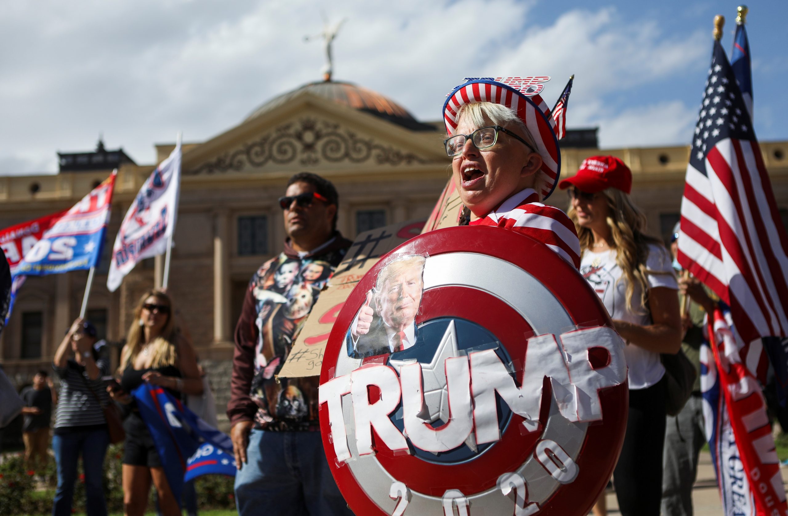 Faced With Defeat, Armed Protesters in Arizona Insist Election Stolen