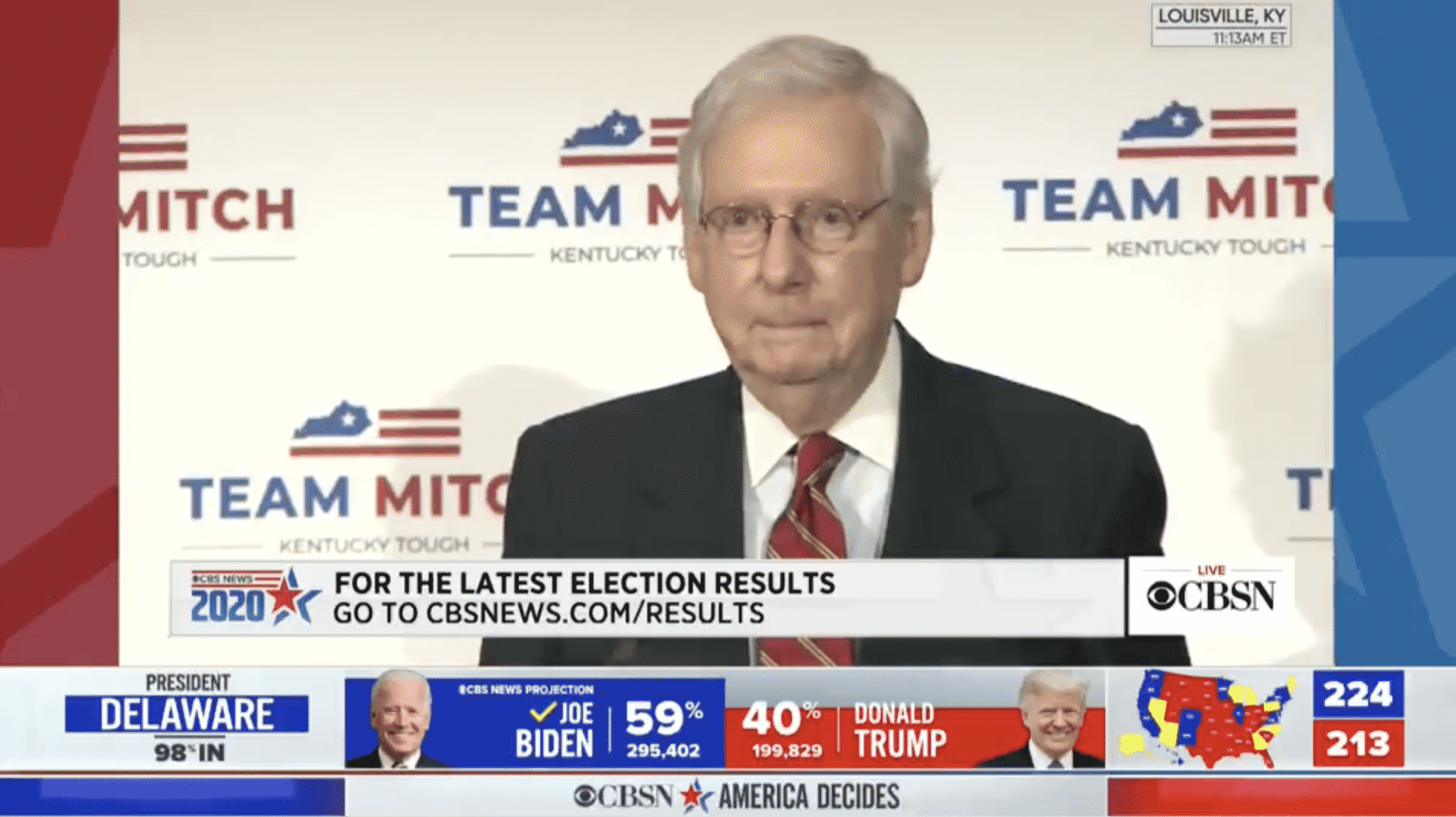 McConnell: ‘Claiming To Win the Election Is Different From Finishing the Counting’