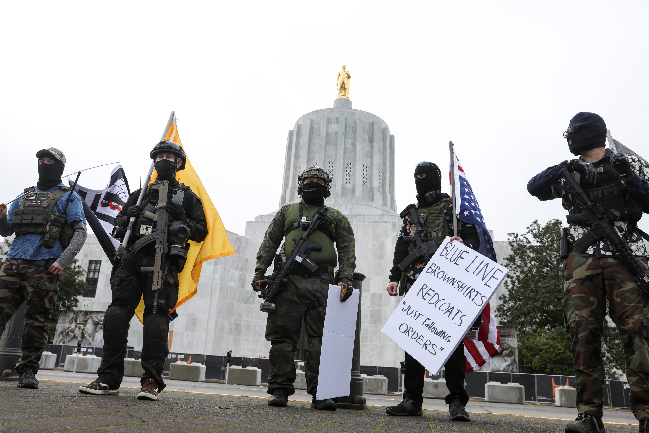 US State Capitals See Few Protesters After Bracing for Violent Demonstrations