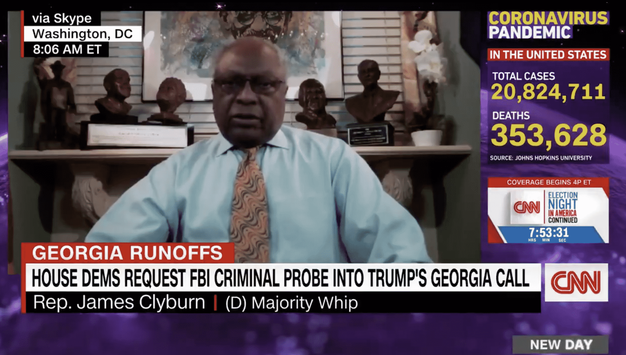 Clyburn: Pursuing Trump Impeachment Over GA Call ‘Would Be a Waste of Our Time’