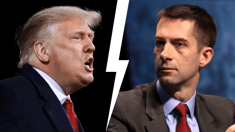 Trump Delivers Warning To Sen. Tom Cotton for Refusing To Challenge Electoral Vote Count