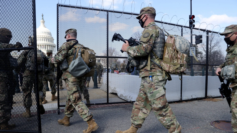 Pentagon Approves Extension of Reduced National Guard Presence Around Capitol