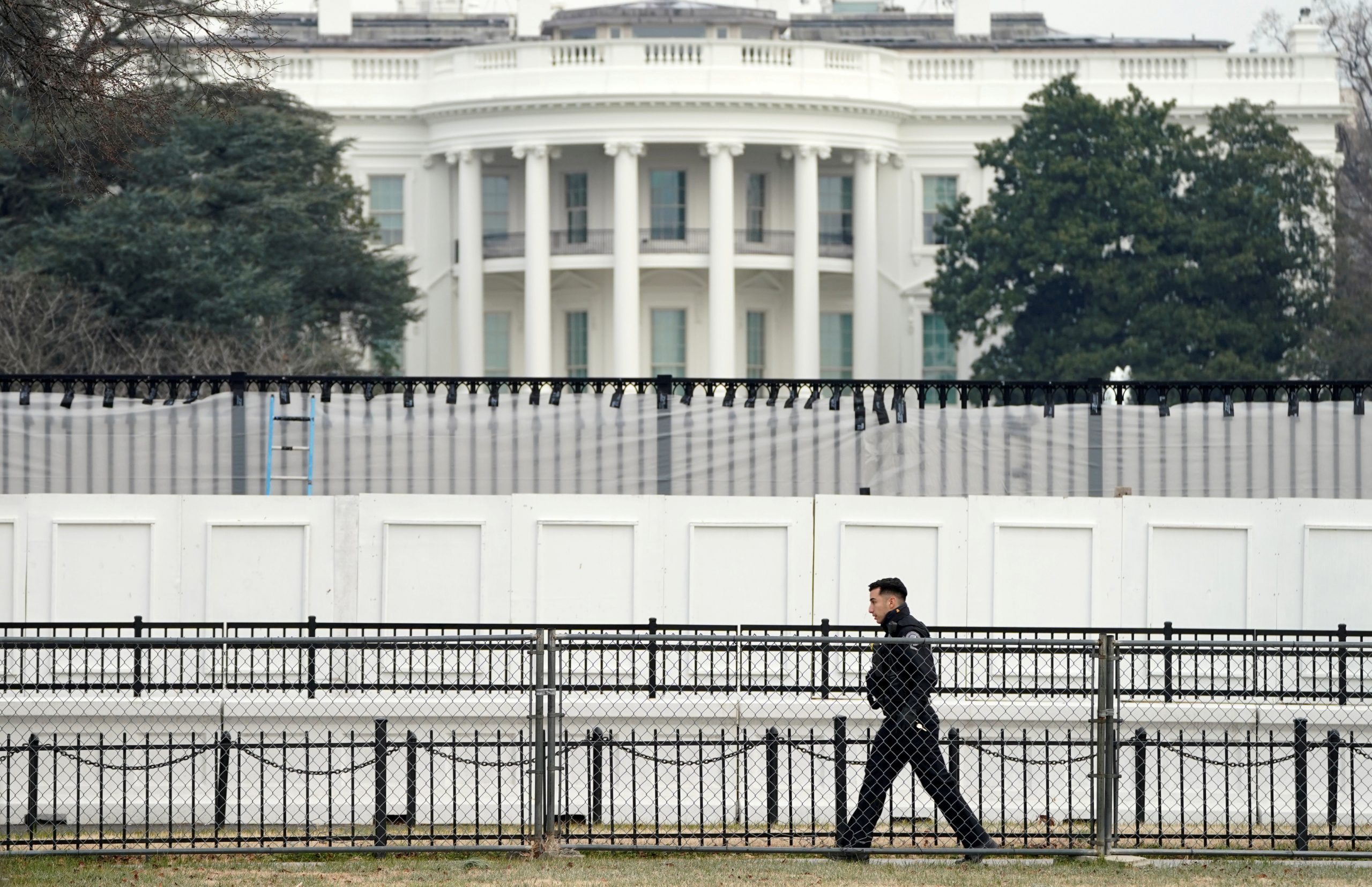 Temporary White House Fence Erected After Capitol Attack Starts To Come Down