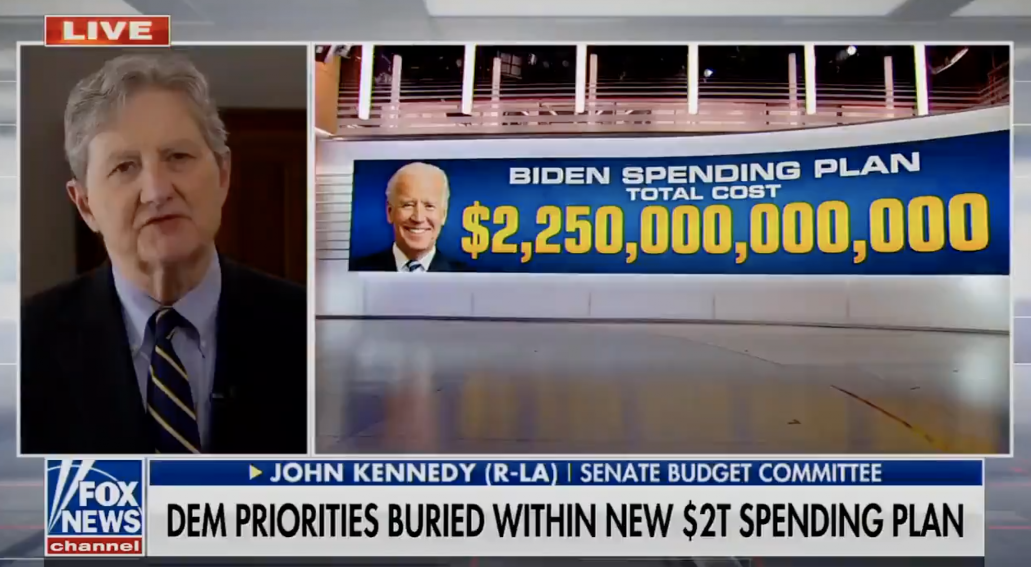 Sen. John Kennedy Voices Strong Opposition To Biden’s Infrastructure Plan