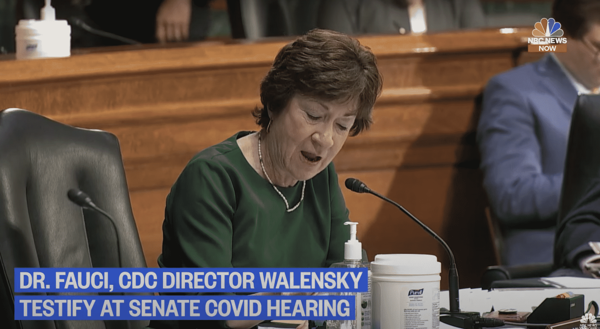 Susan Collins Presses CDC Director on Why It Is ‘Exaggerating’ Risk of Outdoor Transmission
