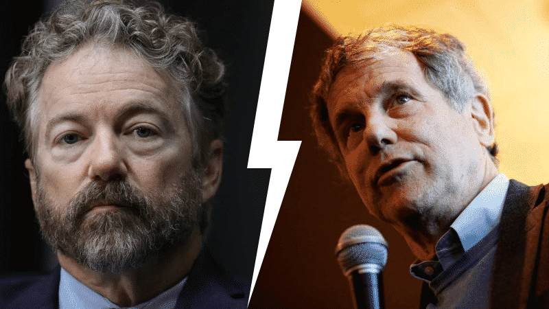 Dem Sen. Sherrod Brown: Rand Paul Is ‘Kind of a Lunatic’ for Not Wearing a Mask