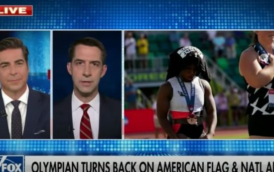 Sen. Tom Cotton Calls for Athlete Who Snubbed Flag To ‘Be Removed From the Olympic Team’