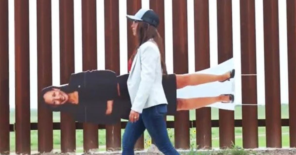 ‘Stand Here and Look At What You’ve Done’: Lauren Boebert Brings Cardboard Kamala Harris To Southern Border