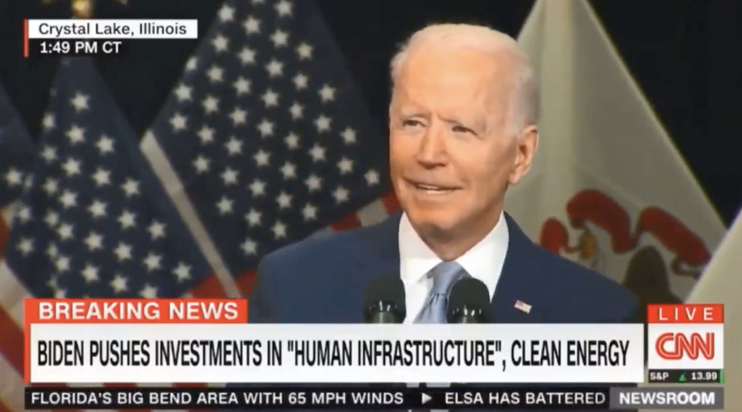Biden Appears To Mock Trump for ‘Infrastructure Week’: ‘Remember Those?’