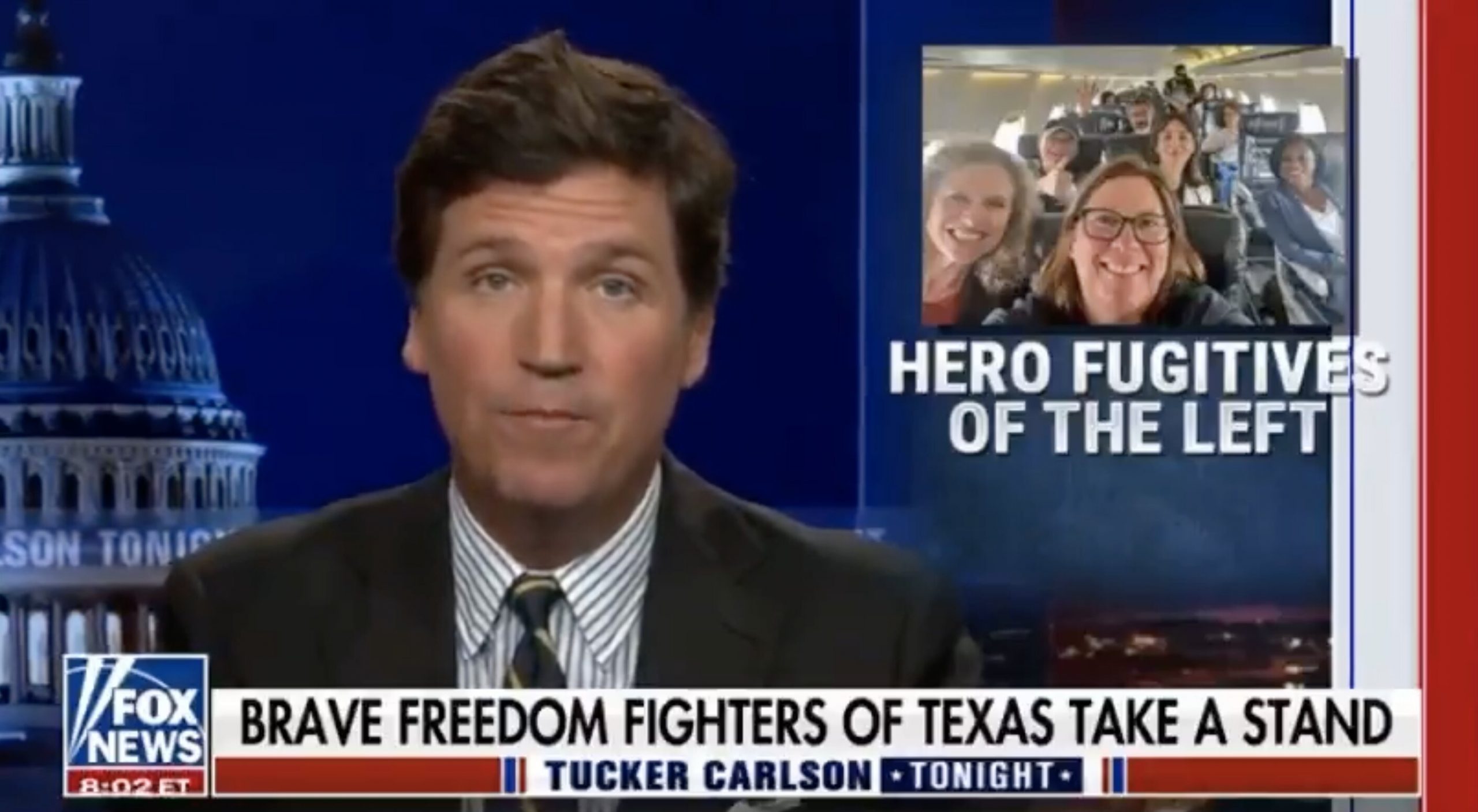 Tucker Carlson Slams Texas Lawmakers Who Fled State To Block Voting Bill: An Act of ‘Insurrection’