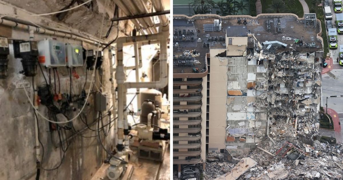 Just 36 Hours Before Florida Tragedy, Pool Contractor Photographed Damaged Structure