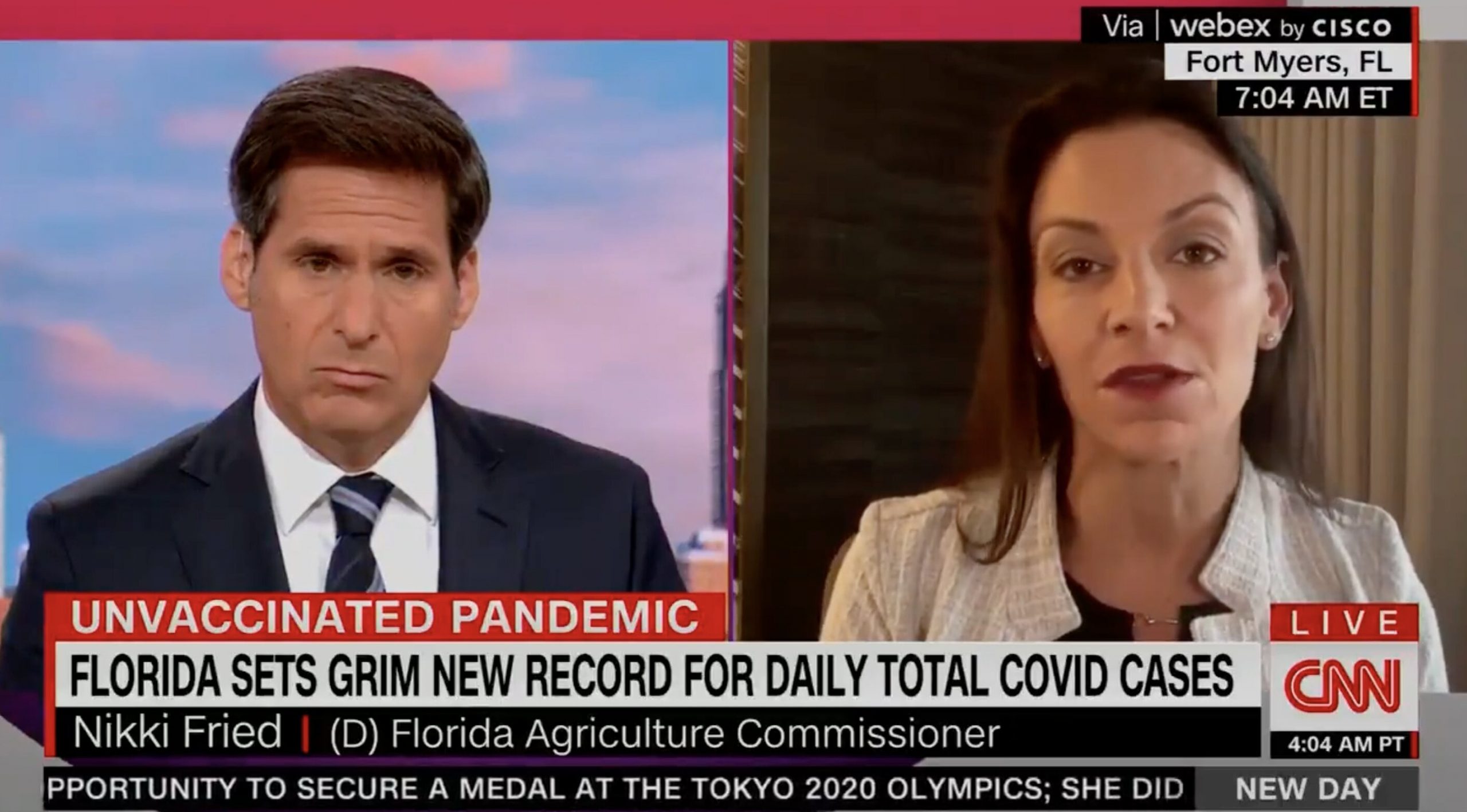 DeSantis Challenger Criticizes His Pandemic Response: ‘Head in the Sand From Day One’