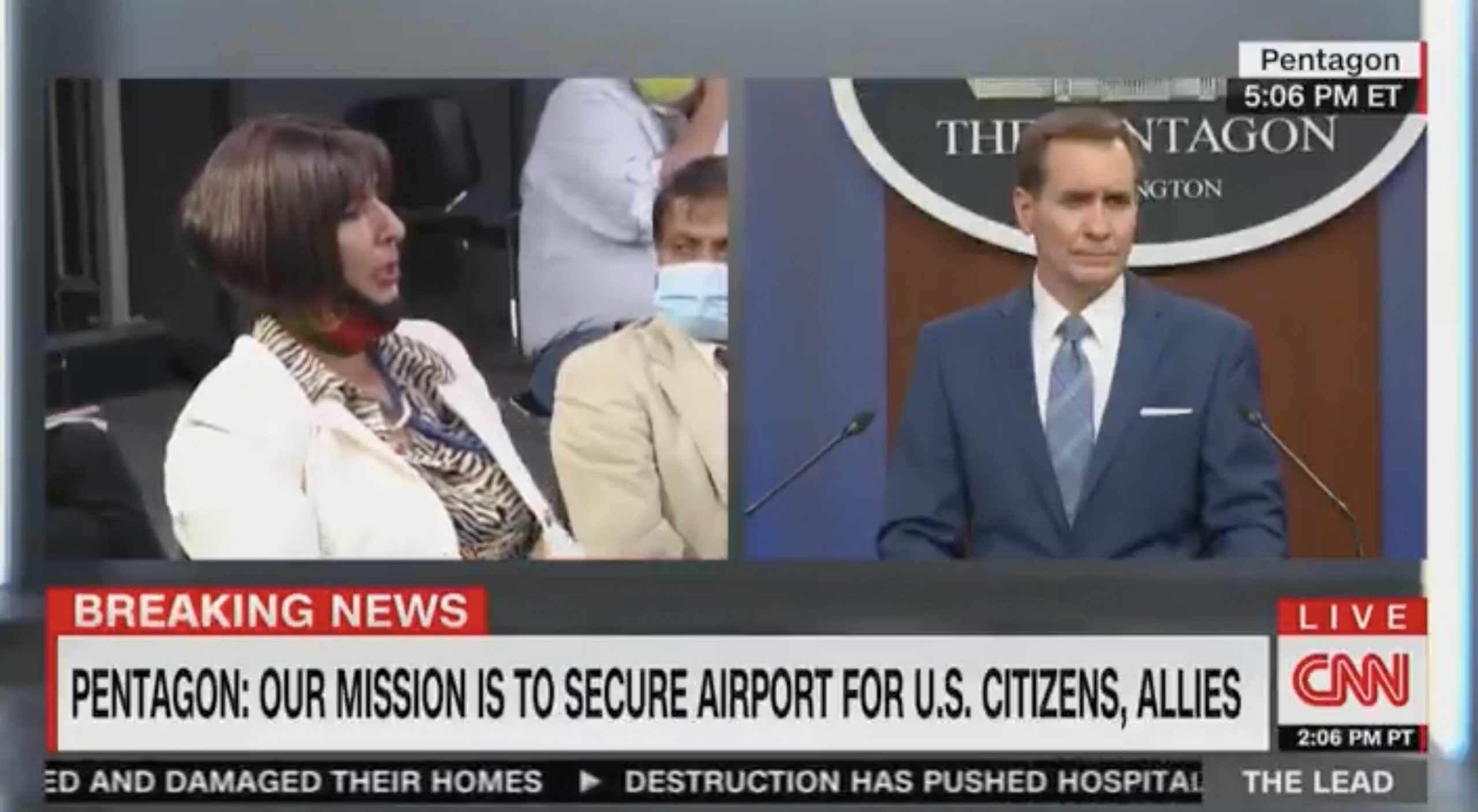 Afghan Journalist Overcome With Emotion While Questioning Pentagon Spox on Taliban