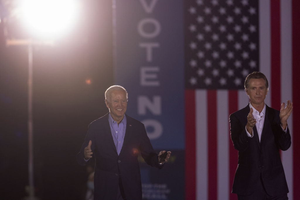 Biden Claims Newsom’s Victory Is a ‘Resounding Win’ for ‘Strong Vaccine Requirements’