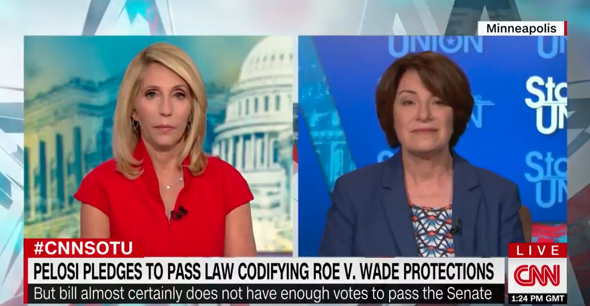 Klobuchar: Dems Should Abolish the Filibuster To Address Abortion Restrictions and ‘So Many Other Things’