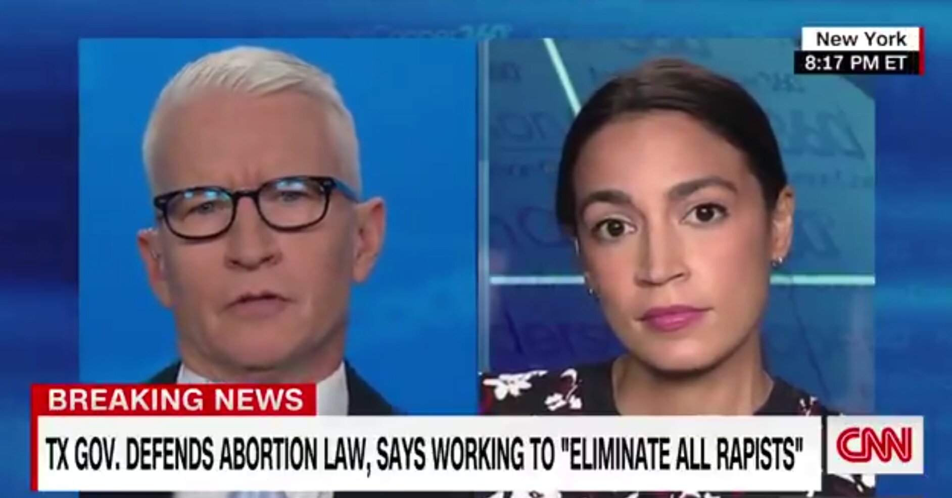 ‘Disgusting’: AOC Tears Into Abbott for Comments on Abortion Law