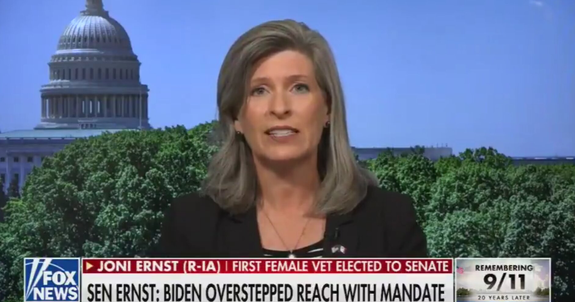 Sen. Joni Ernst Calls Biden’s Vaccine Plan a ‘Diversion Away From 9/11’