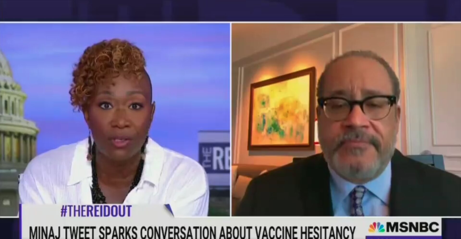 Joy Reid Defends Being Hesitant About COVID Vaccine While Trump Was in Office